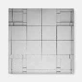 Abstrakte Kuben Magnet (Vorne)