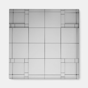 Abstrakte Kuben Magnet