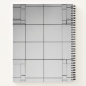 Abstrakte Kuben Notizblock (Rückseite)