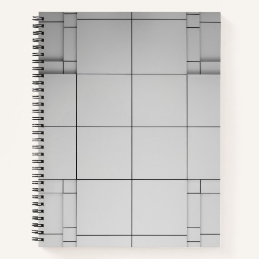 Abstrakte Kuben Notizblock (Vorderseite)