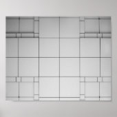 Abstrakte Kuben Poster (Vorne)