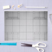 Abstrakte Kuben Seidenpapier (Handwerk)