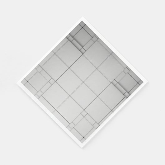 Abstrakte Kuben Serviette (Ecke)