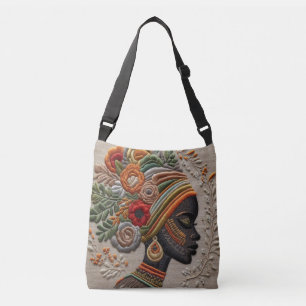 Abstrakte kubistische Crossbody-Tasche Tragetaschen Mit Langen Trägern