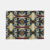 Abstrakte Kugeln Musterdecke Fleecedecke (Vorderseite (Horizontal))