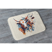 Abstrakte Kühe, anpassbar Badematte