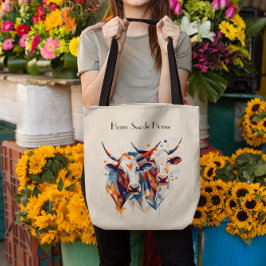 Abstrakte Kühe, anpassbar Tasche