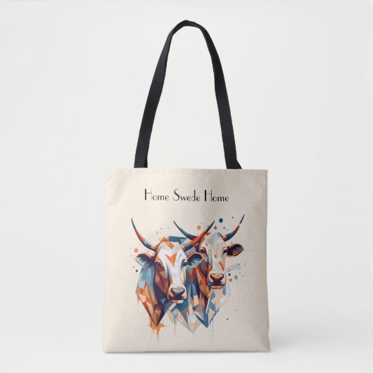 Abstrakte Kühe, anpassbar Tasche (Vorderseite)