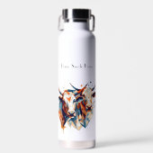 Abstrakte Kühe, anpassbar Trinkflasche (Vorne)