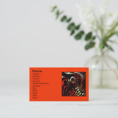 Abstrakte Kundenkarte Visitenkarte (Stehend Vorderseite)