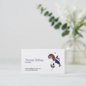 Abstrakte Kundenkarte Visitenkarte (Stehend Vorderseite)