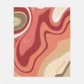 Abstrakte, kundenspezifische Inspiritivität in Ros Fleecedecke (Vorderseite)