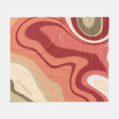 Abstrakte, kundenspezifische Inspiritivität in Ros Fleecedecke (Vorderseite (Horizontal))