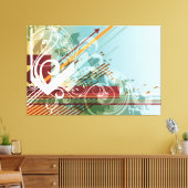 Abstrakte Kunst 28 eingewickelte Leinwand (Insitu (Wohnzimmer))