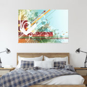 Abstrakte Kunst 28 eingewickelte Leinwand (Insitu (Schlafzimmer))