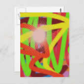 abstrakte Kunst 42882 Postkarte (Vorne/Hinten)