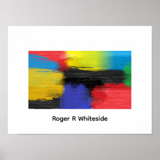 Abstrakte Kunst 4 Druck von Roger R Whiteside Poster