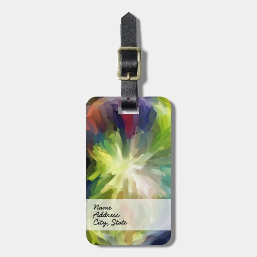 Abstrakte Kunst | Abstrakte Malerei 9 Gepäckanhänger (Vorderseite vertikal)