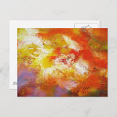 Abstrakte Kunst - Abstrakte Malerei Postkarte (Vorne/Hinten)