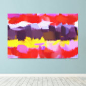 Abstrakte Kunst | Abstraktes Bild 2 Leinwanddruck (Insitu (Holzboden))