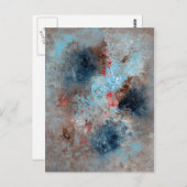 Abstrakte Kunst - Abwesenheit Postkarte (Vorne/Hinten)