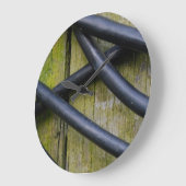 Abstrakte Kunst - Acryl-Wandleuchte Große Wanduhr (Winkel)