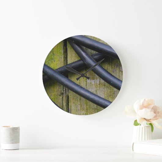 Abstrakte Kunst - Acryl-Wandleuchte Große Wanduhr (Zuhause)