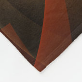 Abstrakte Kunst am Morgen Fleecedecke (Ecke)