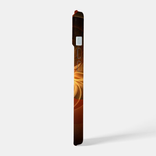 Abstrakte Kunst am Morgen iPhone 15 Hülle (Linke Seite)