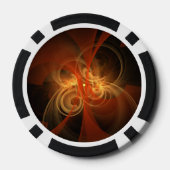 Abstrakte Kunst am Morgen Pokerchips (Rückseite)