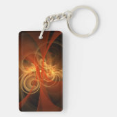 Abstrakte Kunst am Morgen Schlüsselanhänger (Rückseite)