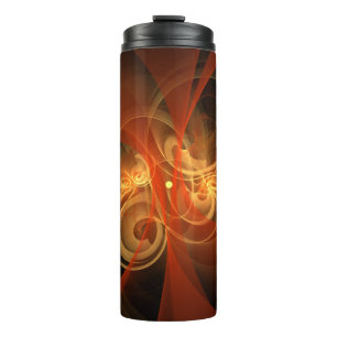 Abstrakte Kunst am Morgen Thermosbecher