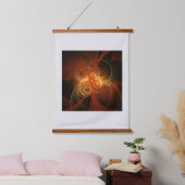 Abstrakte Kunst am Morgen Wandteppich Mit Holzrahmen (Schlafzimmer)
