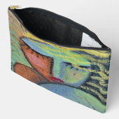 Abstrakte Kunst am Strand Zubehörtasche (Offen)