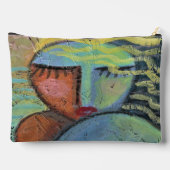 Abstrakte Kunst am Strand Zubehörtasche (Rückseite)