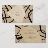 Abstrakte Kunst Atelier Artisan Creative Visitenkarte (Vorne/Hinten)