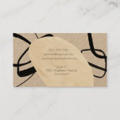 Abstrakte Kunst Atelier Artisan Creative Visitenkarte (Rückseite)