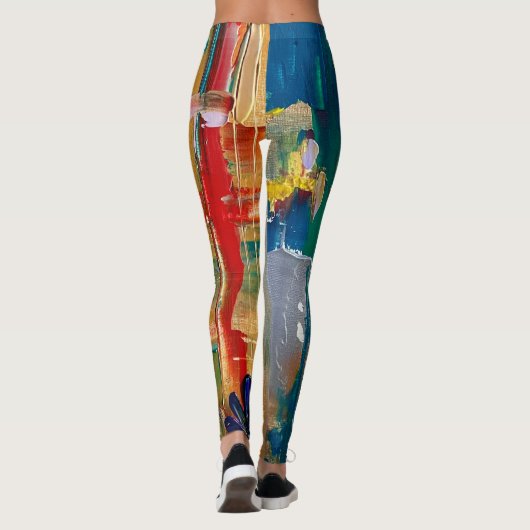 Abstrakte Kunst auf aktive Verschleißhose! Leggings (Rückseite)