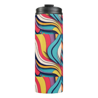 Abstrakte Kunst auf dem Thermal Tumbler Thermosbecher