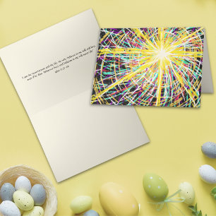 Abstrakte Kunst Auferstehung Herrlichkeit Ostern B Feiertagskarte