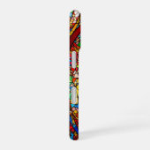 Abstrakte Kunst aus festem Glas iPhone 16 Hülle (Rechte Seite)