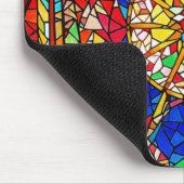 Abstrakte Kunst aus festem Glas Mousepad (Ecke)