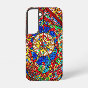 Abstrakte Kunst aus festem Glas Samsung Galaxy Hülle
