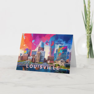 Abstrakte Kunst aus Louisville Karte