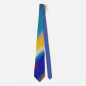 abstrakte Kunst "Azure Cascade" Krawatte (Vorderseite)