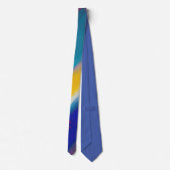 abstrakte Kunst "Azure Cascade" Krawatte (Rückseite)