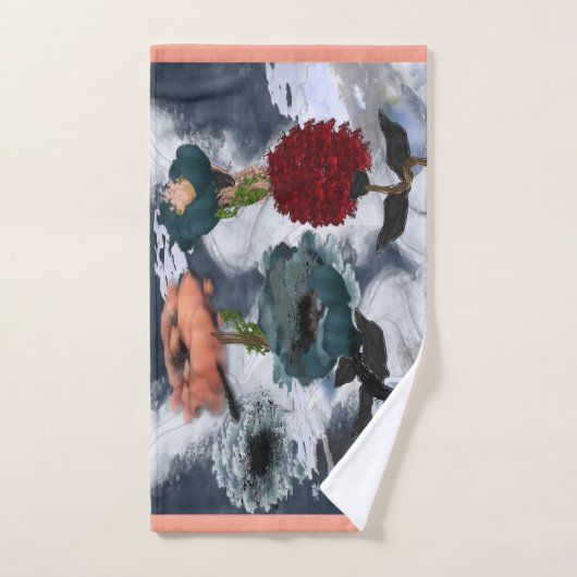 Abstrakte Kunst Badhandtuch Set (Handtuch)