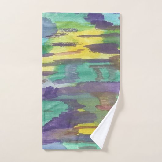 Abstrakte Kunst Badhandtuch Set (Handtuch)