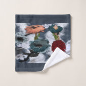 Abstrakte Kunst Badhandtuch Set (Waschlappen)