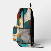 Abstrakte Kunst Bedruckter Rucksack (Rechts)
